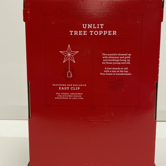 Wondshop Unlit Christmas Tree Topper with Easy Clip - Picture 3 of 4